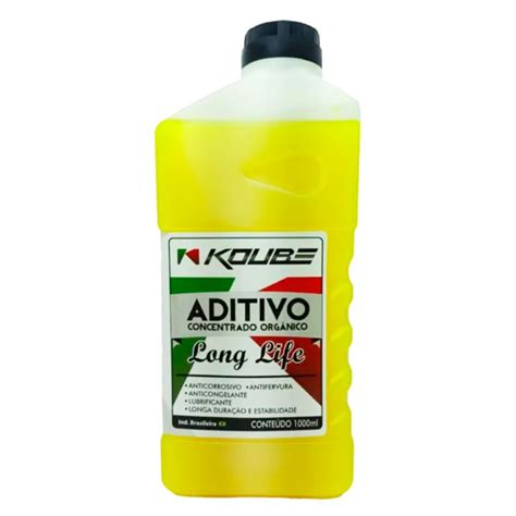 Aditivo para Radiador Concentrado Orgânico Long Life Amarelo 1L KOUBE