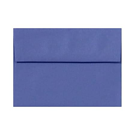 LUX Invitation Envelopes A7 Peel Stick Closure Boardwalk Blue Pack Of