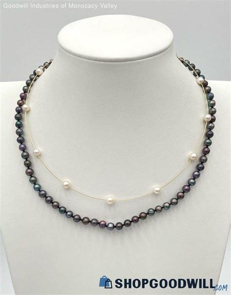 14k Gold Freshwater Pearls Necklaces 18g