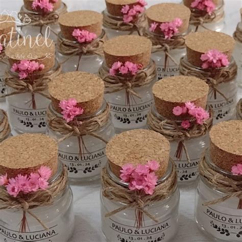 Lembrancinha Casamento Vela Aromática Personalizada Elo7