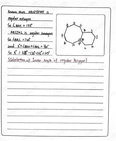 Solved Si Los Pol Gonos Abcdefgh Y Abijkl Son Regulares Calcule X