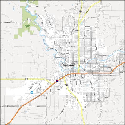 Spokane County Map