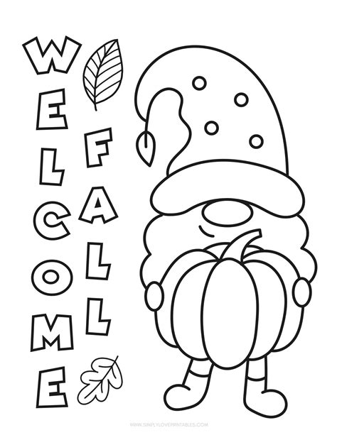 Fall Coloring Pages Printables Free