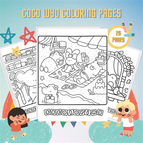 26 Dibujos Coco Wyo Para Colorear Imprimibles PDF Gratuitos