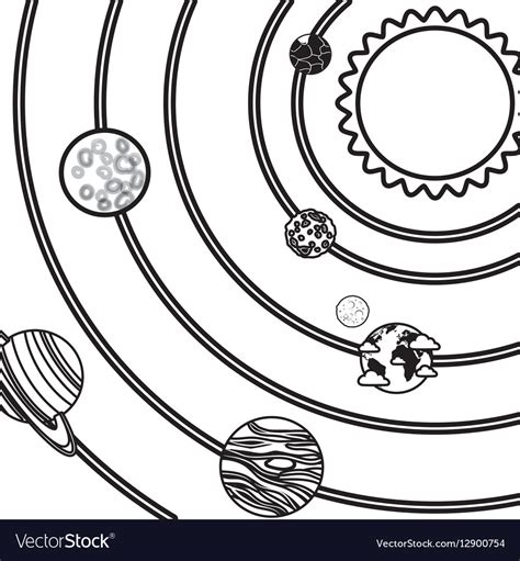 Printable Solar System Black And White