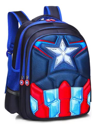 Mochila Escolar R Gida Para Ni Os Spider Man Para Grados Color