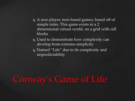 PPT - John Conway’s Game of Life PowerPoint Presentation, free download - ID:2964150