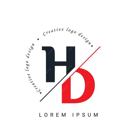 Premium Vector Hd Letter Logo Design With A Creative Cut Creative