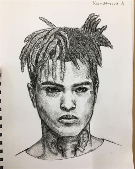 Xxxtentacion Pencil Drawing