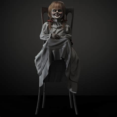 Annabelle Chucky Doll On Chair 3d Model Cgtrader