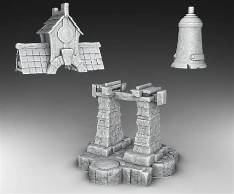 Bell Tower 3d Model 3d Printable Cgtrader