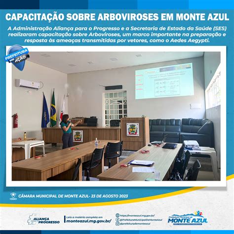 SAÚDE CAPACITAÇÃO SOBRE ARBOVIROSES EM MONTE AZUL Prefeitura