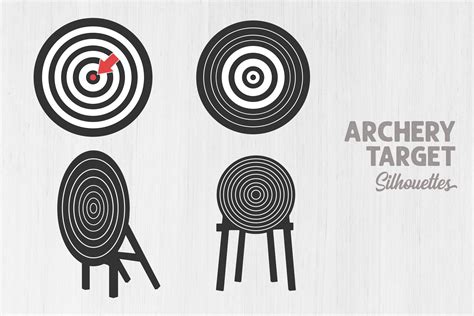 Archery Target Silhouette, Target SVG Graphic by Design_Lands ...