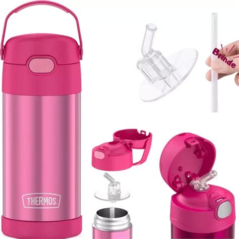 Garrafinha T Rmica Thermos Infantil Kit Canudo Thermos Frete Gr Tis