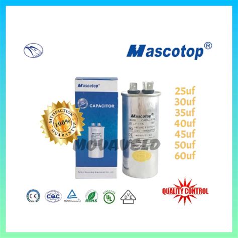 Mascotop CBB65 Air Cond Aircond Running Capacitor Air Conditioner