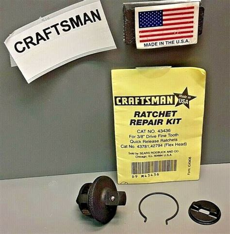 Vintage Craftsman Fine Tooth Ratchet Repair Rebuild Kit For