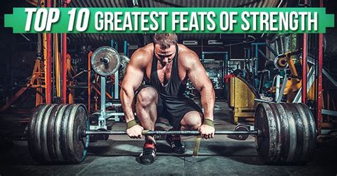 Top 10 Greatest Feats of Strength | Muscle Prodigy