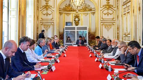 Pm Modi Holds Fruitful Meetings With French Counterpart Senate