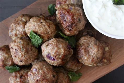 Authentic Greek Lamb Meatballs With Tzatziki Recipe Imagelien