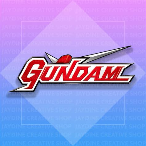 GUNDAM LOGO Anime Laminated Vinyl Sticker 100 Waterproof Lazada PH