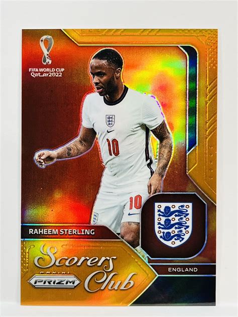 Raheem Sterling Prizm Fifa World Cup Scorers Club Orange