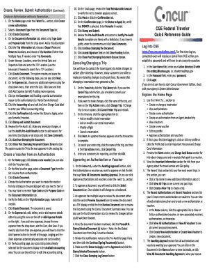 Fillable Online Nps SIGNED CGE Federal Traveler Quick Reference Guide