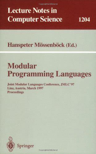 『modular Programming Languages』｜感想・レビュー 読書メーター