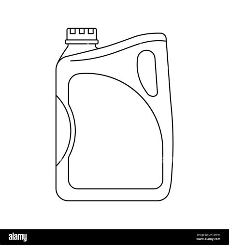 Canister Icon Fuel Tank Icon Black Linear Canister Icon Vector