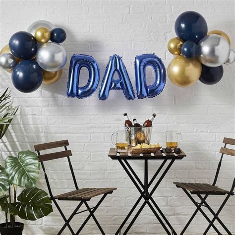 Dad Balloon Decoration Bunting Kit By The Letteroom Happy Fathers Day