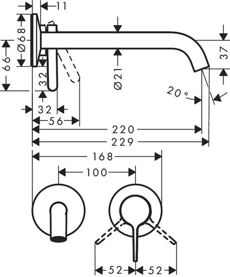 Axor Washbasin Mixers Axor One Single Lever Basin Mixer For Concealed Installation Wall