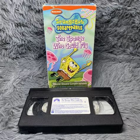 Nickelodeon Spongebob Squarepants Sponge Who Could Fly Vhs Video Tape