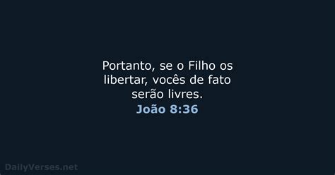 João 8 36 Versículo da Bíblia NVI DailyVerses net