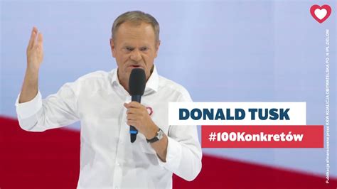 Donald Tusk przemówienie 100 Konkretów Kongres Programowy KO Tarnów