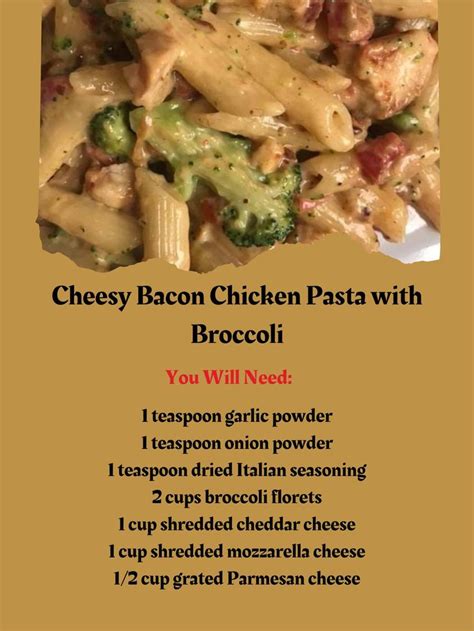 Cheesy Bacon Chicken Pasta With Grandma S Tasty Recipes