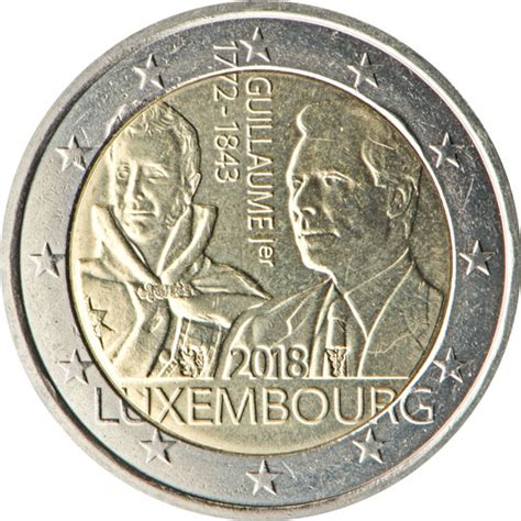 Luxembourg 2 Euro Commemorative Coins 2018 ᐅ Value Mintage and Images