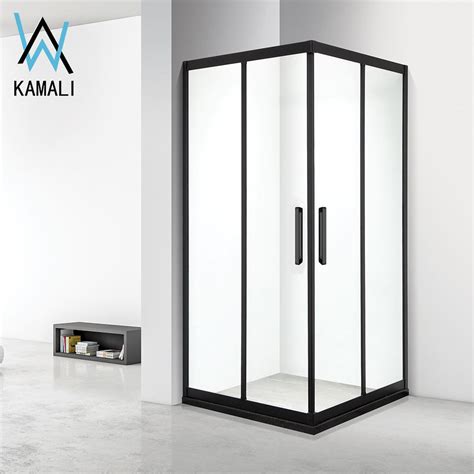 Kamali Custom Bathroom Sanitary SUS Simple Sex Stainless Steel Shower Enclosure X Square
