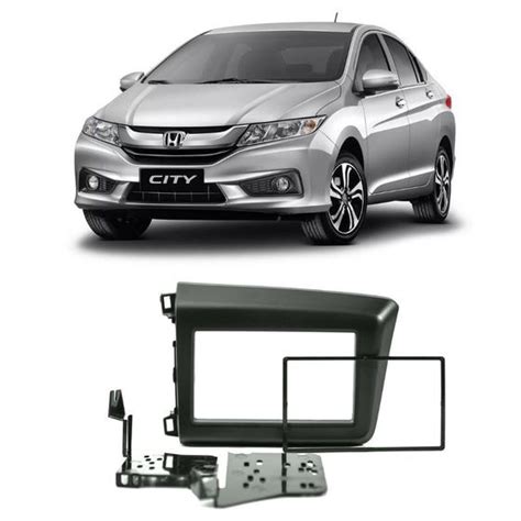 Moldura Din Honda New Civic Double Epx Preto Jp Ch Expex