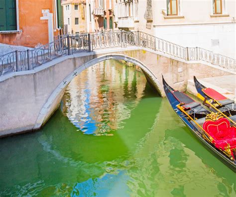 Les Canaux De Venise Ont Vir Au Vert Fluo D O Vient Cette Trange