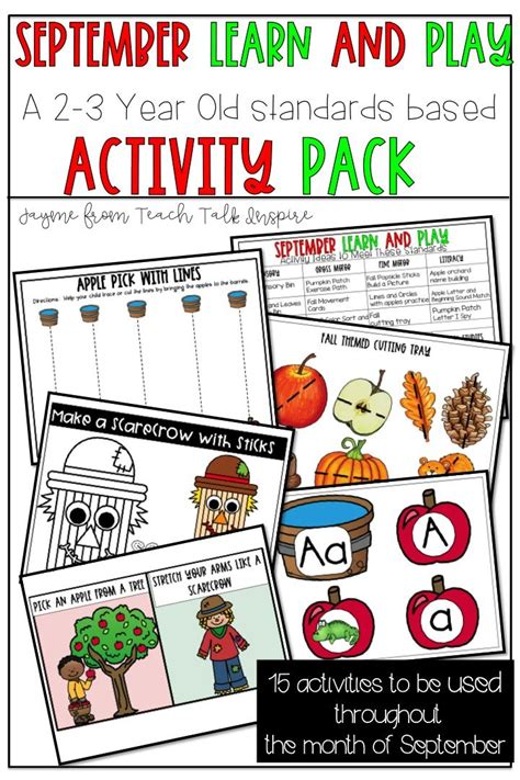 Pin on September Preschool Activities