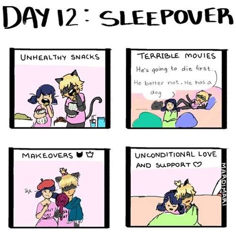 Imagen De Comics Sleepover And Miraculous Ladybug Miraculous