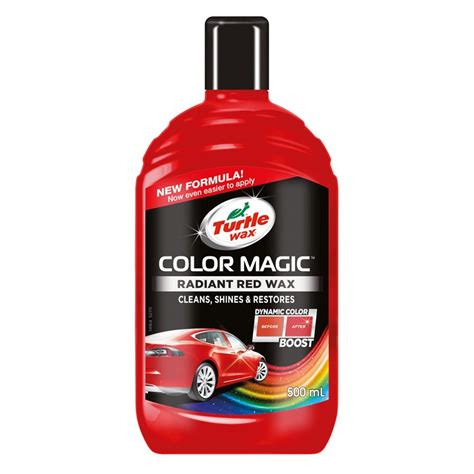 Solutie Polish Auto Turtle Wax Color Magic Plus Rosu 500ml Rapidautoro