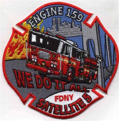 Fdny Engine 159 Satellite 5 Fire Department Patch Fdny Fdny