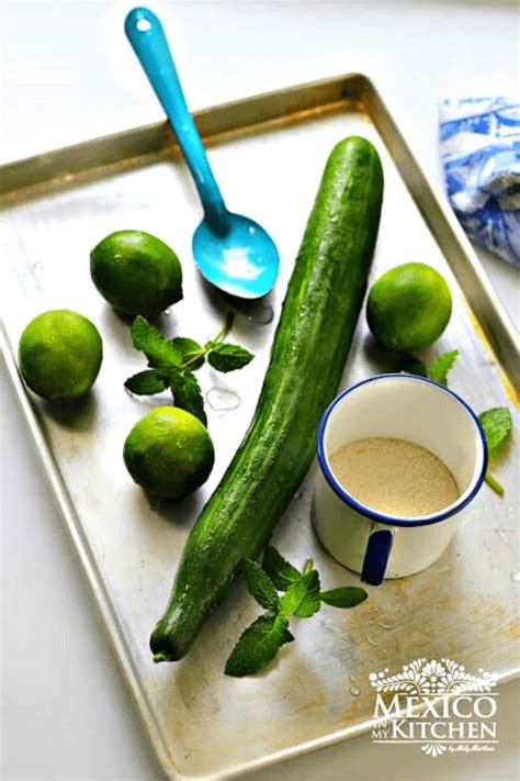 Cucumber Lime Agua Fresca Mexican Drinks Quick And Easy