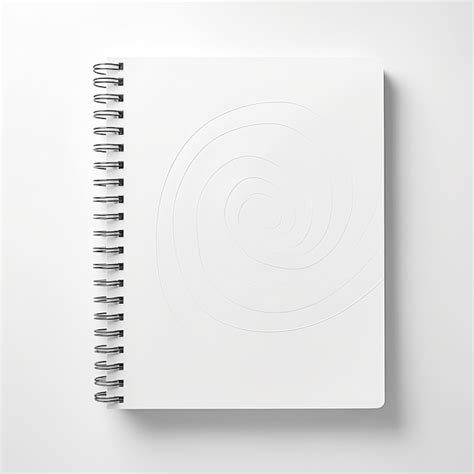 Ilustraci N De Un Cuaderno Espiral Vac O Aislado Sobre Un Fondo Blanco