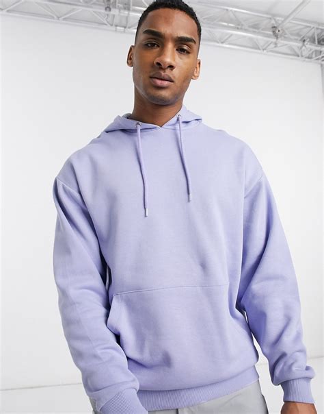 Asos Design Oversized Hoodie In Lilac Purple Modesens