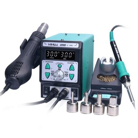 Yihua D Ii In Smart Hot Air Gun Soldering Iron Rework Station With Hot To Cool Air