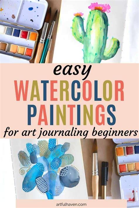 3 Easy Watercolor Paintings Any Beginner Can Do - Artful Haven 
