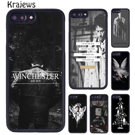 Krajews Castiel Winchester Supernatural Phone Case Cover For Iphone 14 5 6 7 8 Plus Xr Xs 11 12