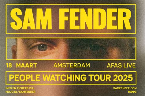 Sam Fender Staat Op Maart In Afas Live Afas Live