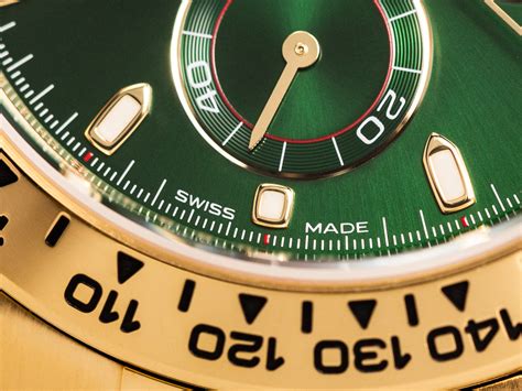 ROLEX DAYTONA COSMOGRAPH Ref 116508 18k Yellow Gold Green Dial JOHN